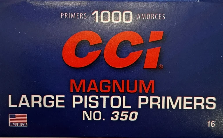 CCI Large Pistol Magnum Primers #350 Box of 1000 (10 Trays of 100)